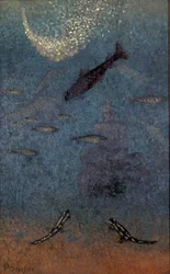 Der untergetauchte Buddha, ca. 1910